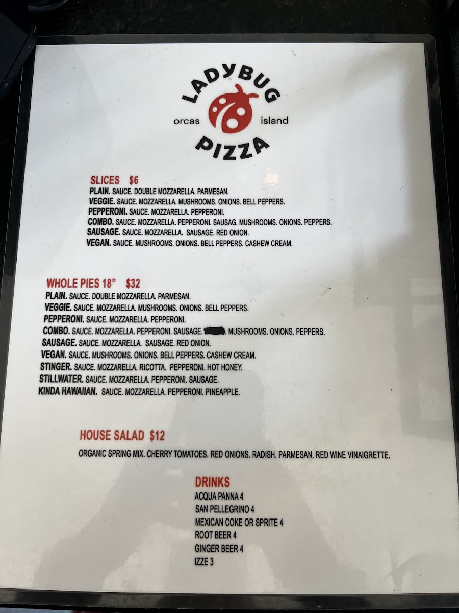 Ladybug Pizza Photo Menu 1