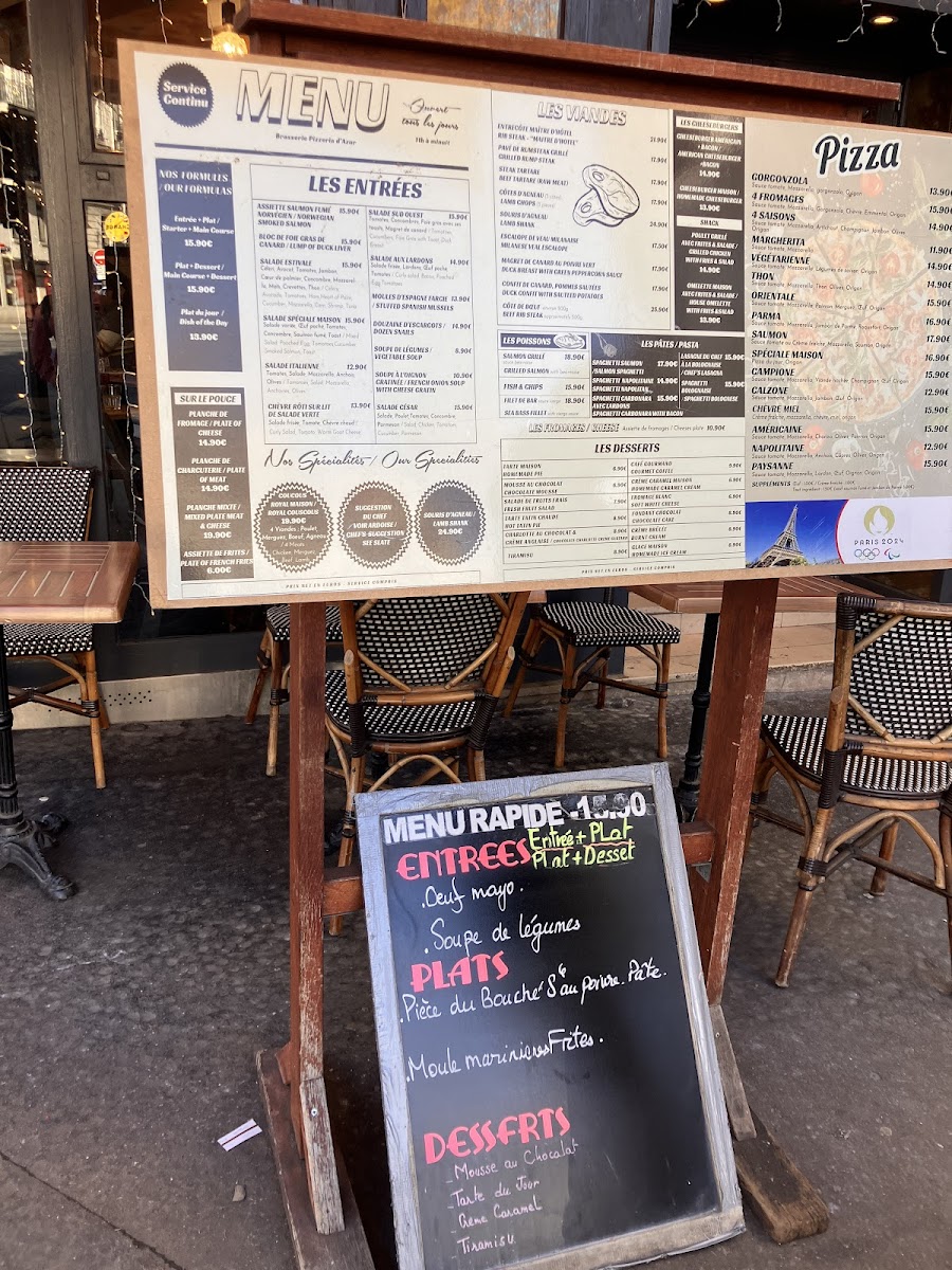 Brasserie Pizzeria d'azur Photo Menu 8