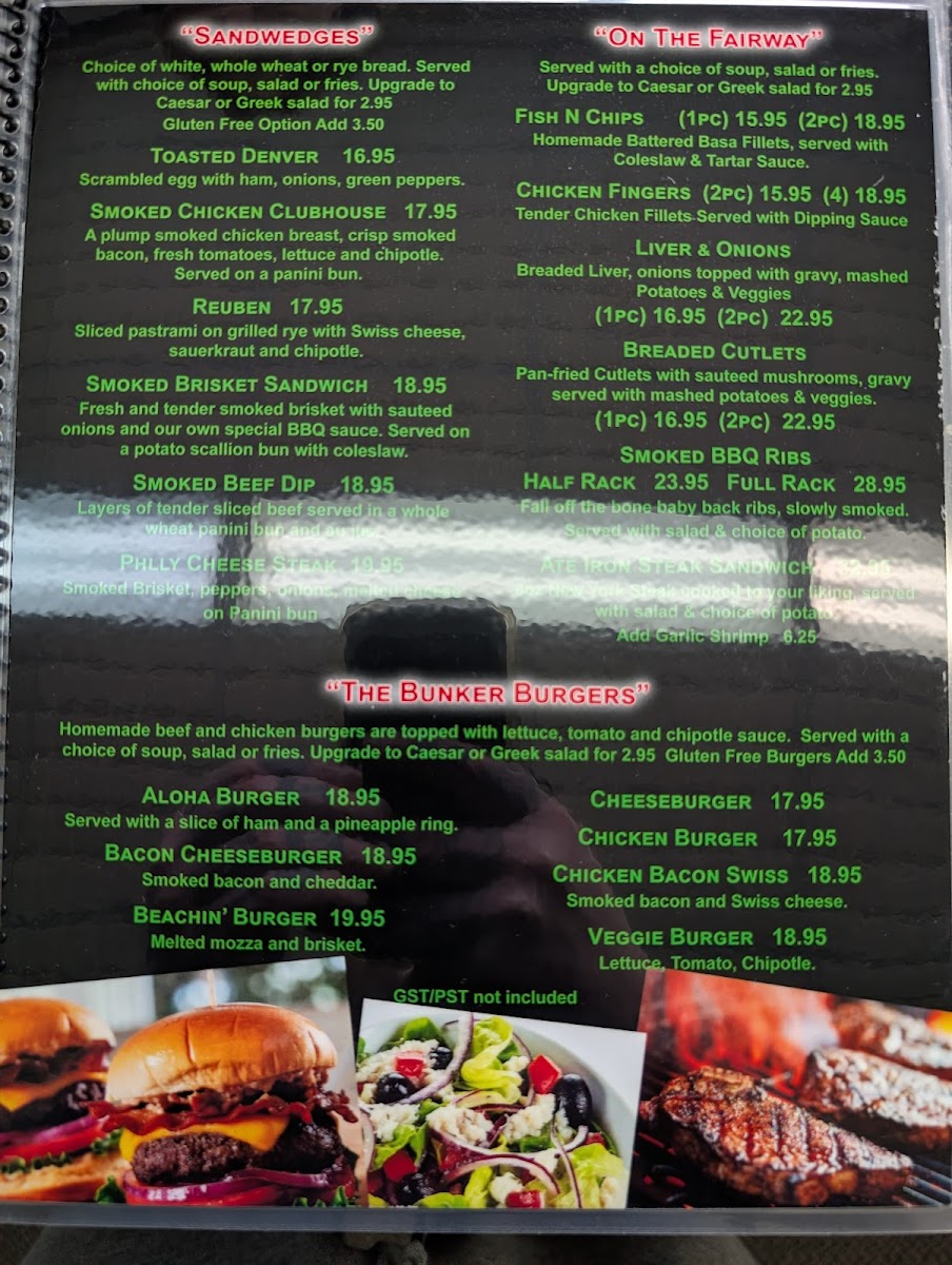 Mulligans Grill Photo Menu 1