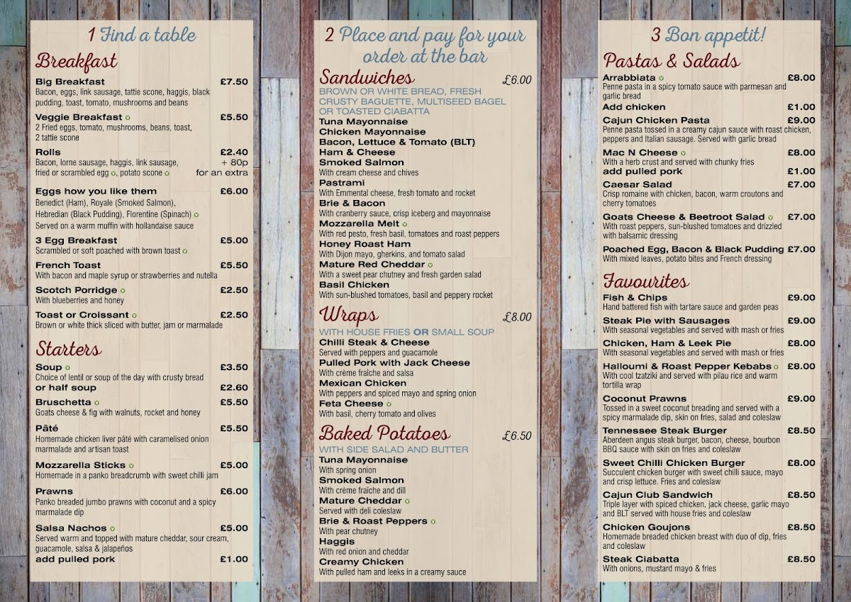 Coffee Club Scotland Photo Menu 6