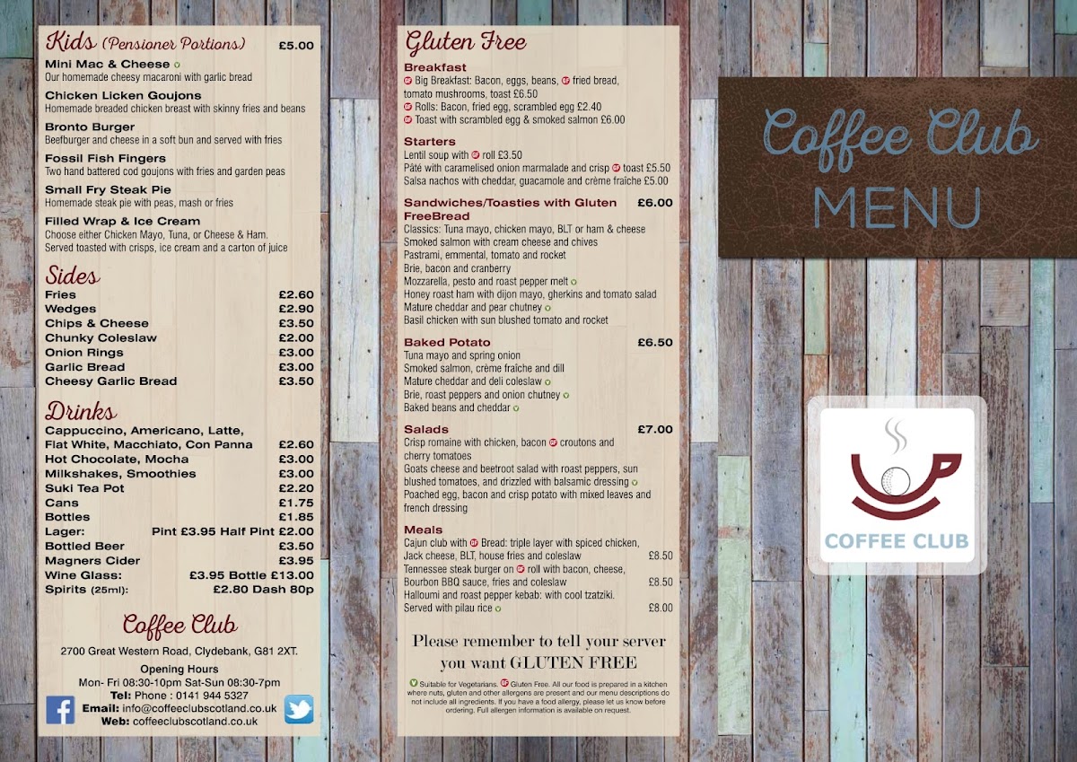 Coffee Club Scotland Photo Menu 7