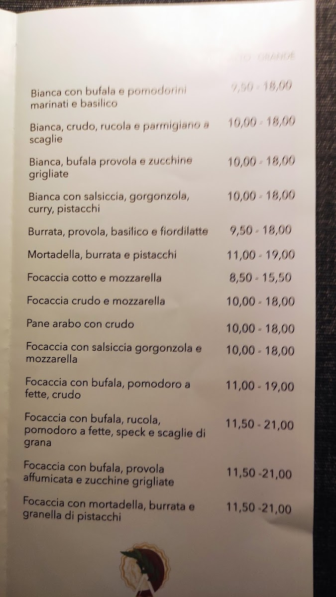 Dante & Gentucca Photo Menu 10
