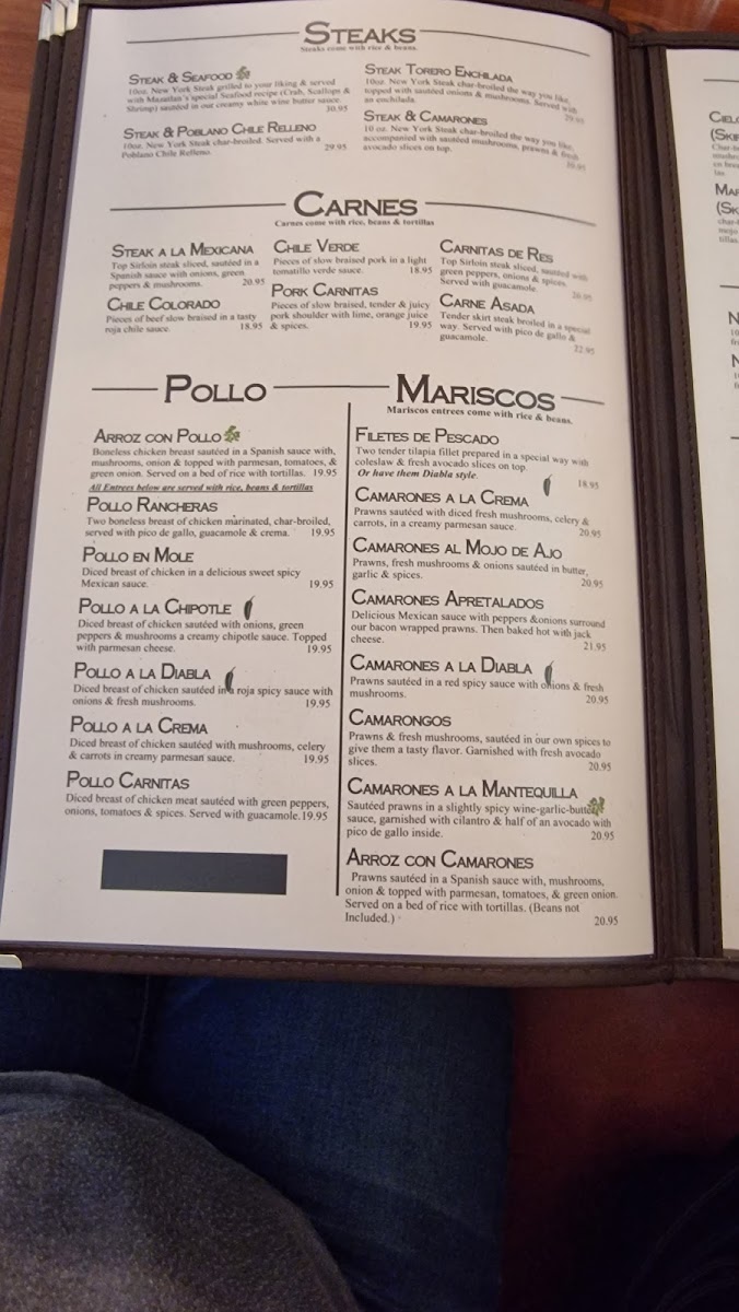 Mazatlan Mexican Restaurant | Redmond Photo Menu 3