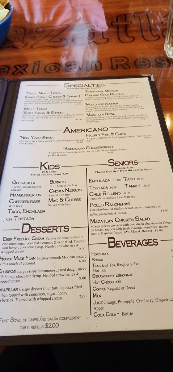 Mazatlan Mexican Restaurant | Redmond Photo Menu 6