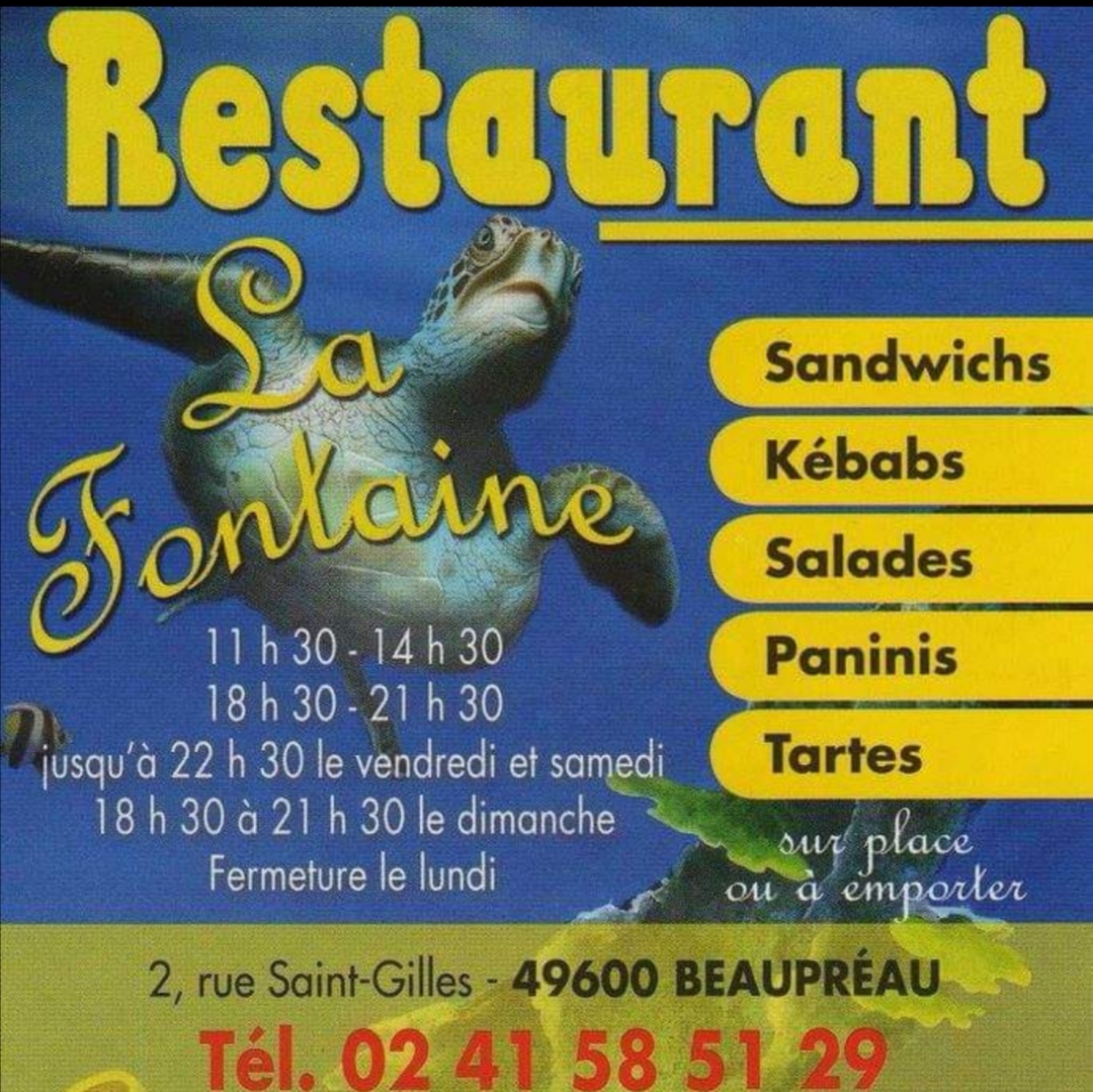 Restaurant La Fontaine Photo Menu 2