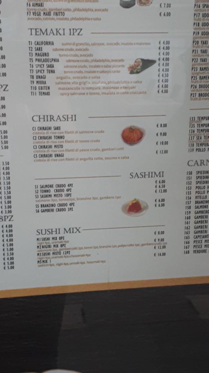 Sushi restaurant Photo Menu 10