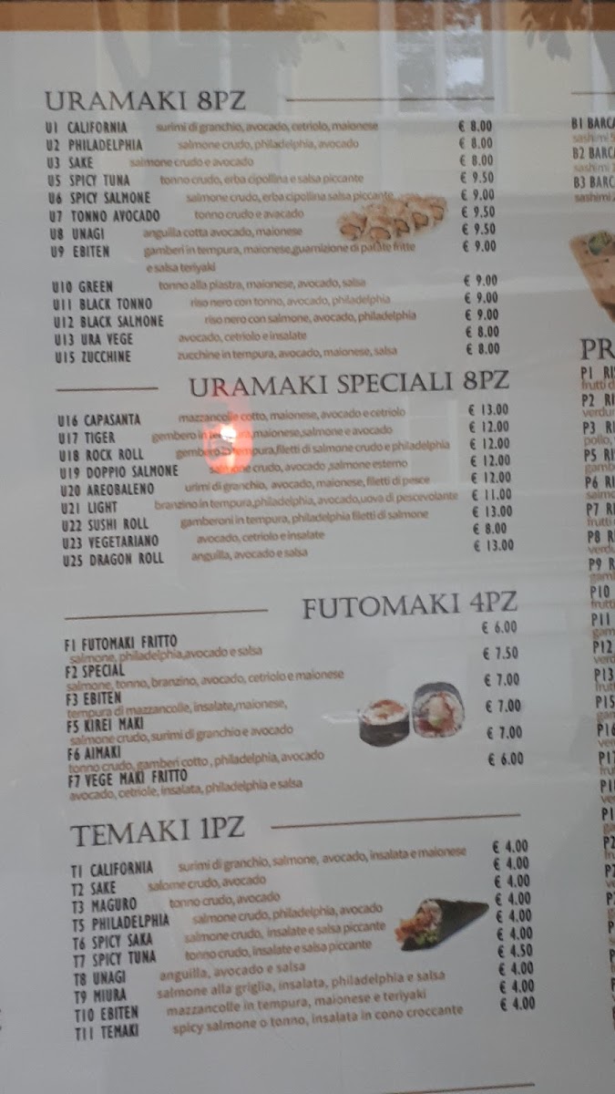Sushi restaurant Photo Menu 3
