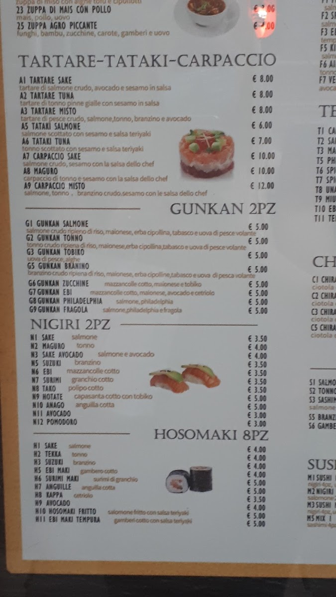 Sushi restaurant Photo Menu 5