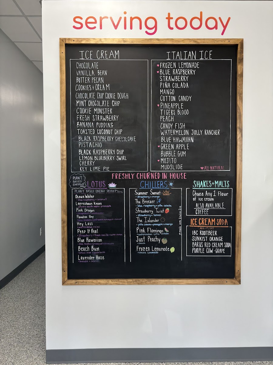 Coastal Chill Creamery Photo Menu 6