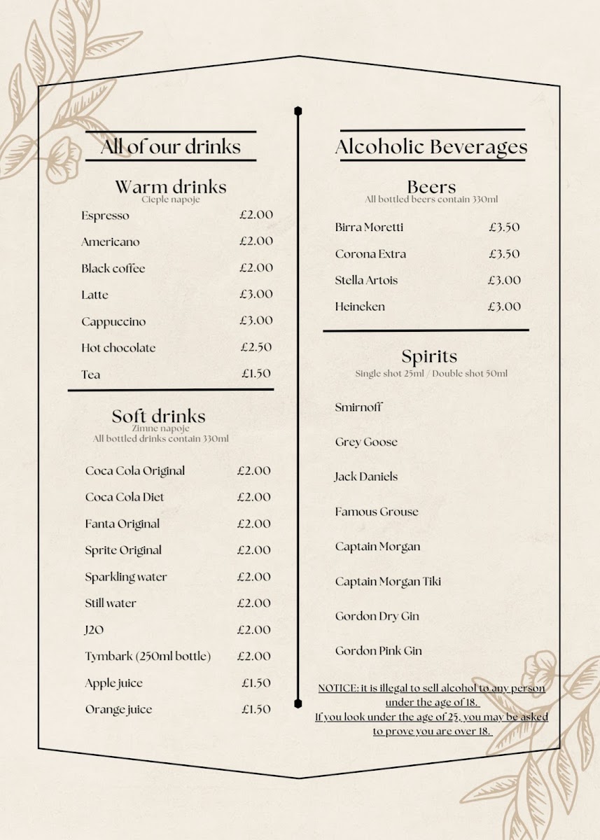 The Magic Pot Restaurant Photo Menu 1