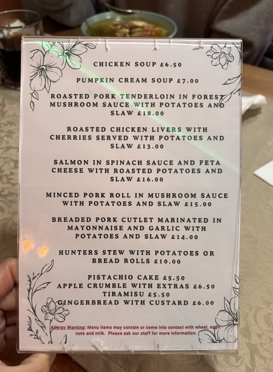 The Magic Pot Restaurant Photo Menu 2