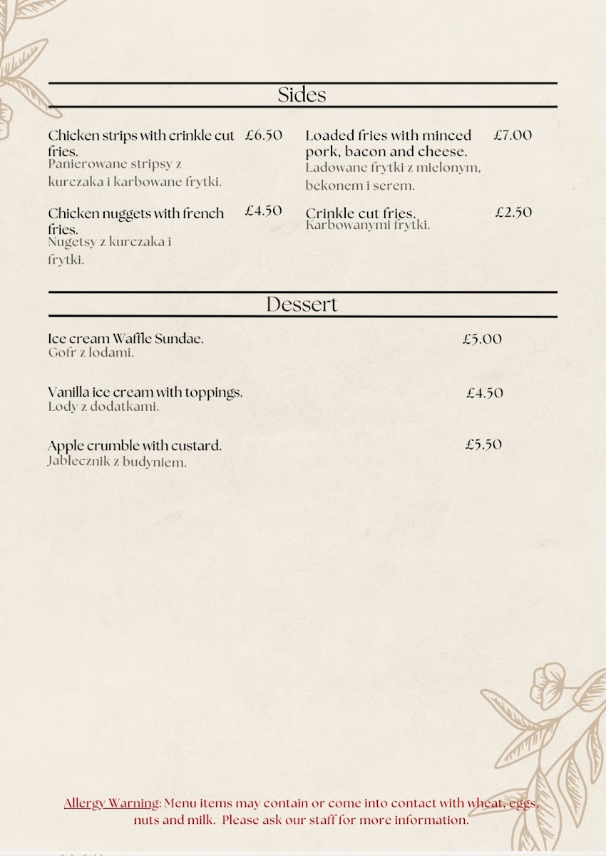 The Magic Pot Restaurant Photo Menu 3