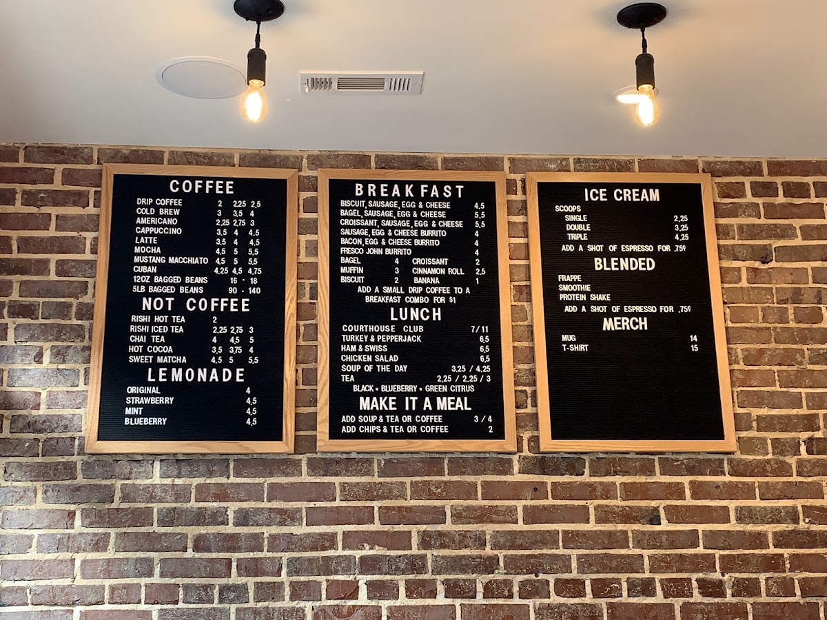 The 1822 Coffee Co. Photo Menu 3