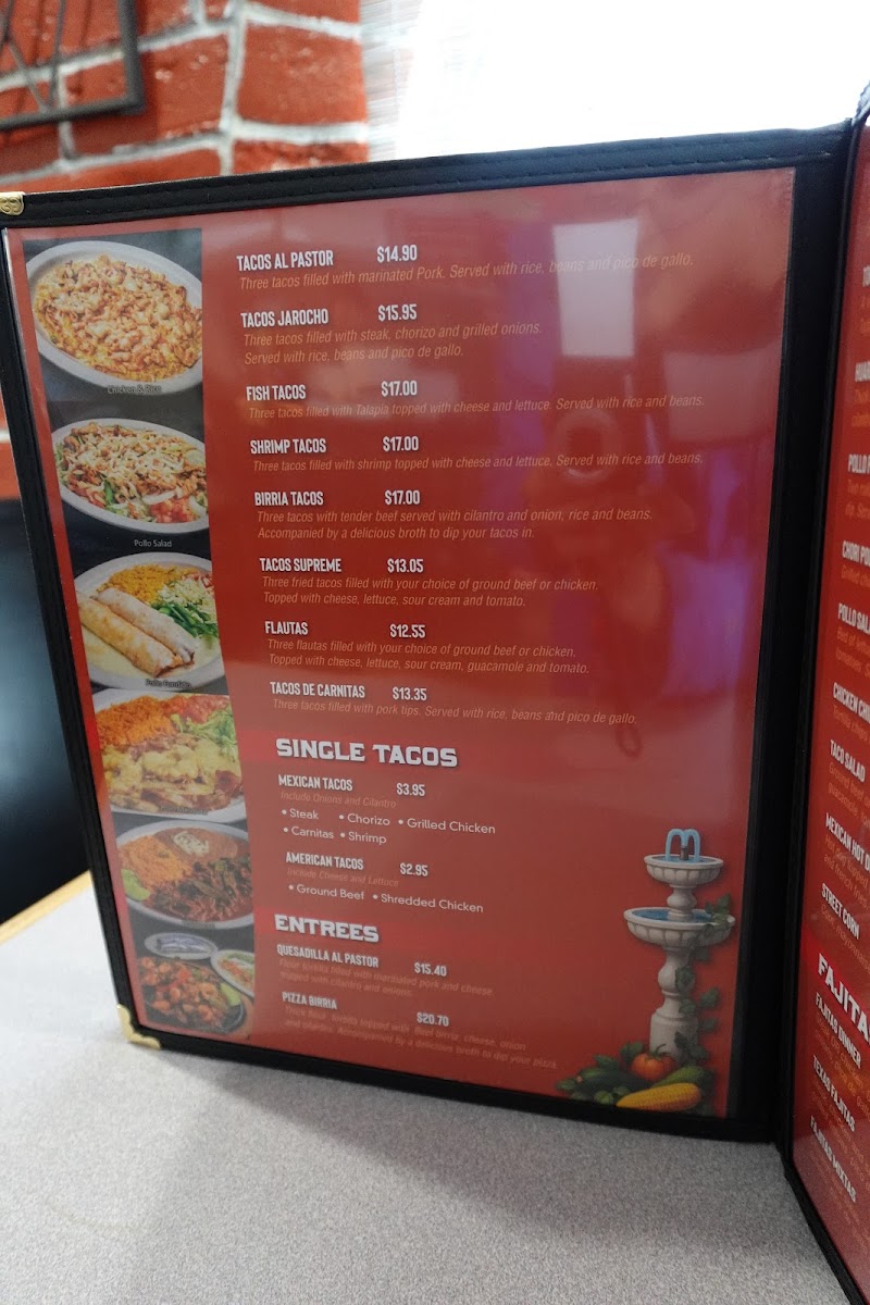 La Fuente Mexican Restaurant Photo Menu 7