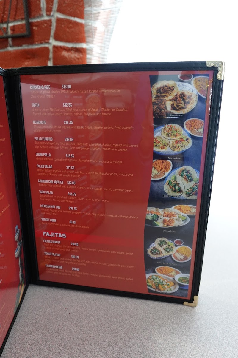 La Fuente Mexican Restaurant Photo Menu 8