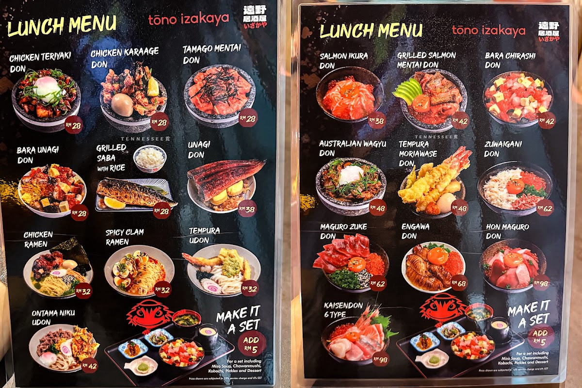 Tono Izakaya Publika Photo Menu 3