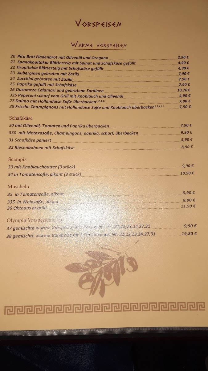 Restaurant Olympia Senden Photo Menu 4
