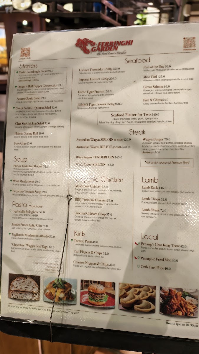 Ferringhi Garden Restaurant Photo Menu 8