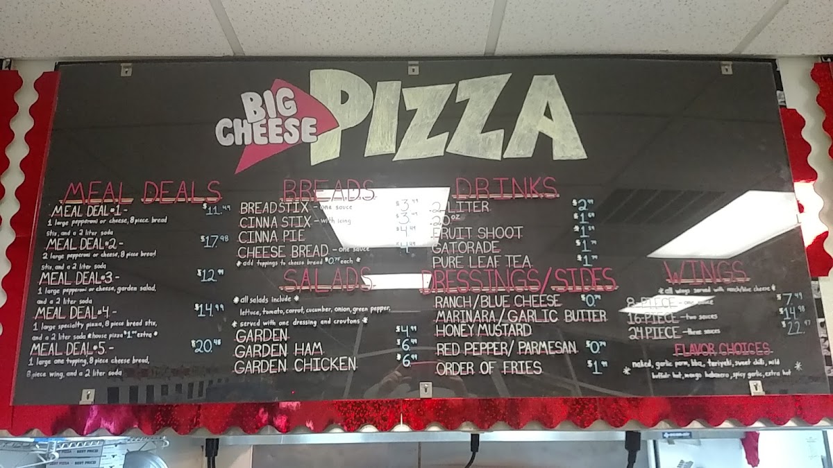 Big Cheese Pizza Photo Menu 1