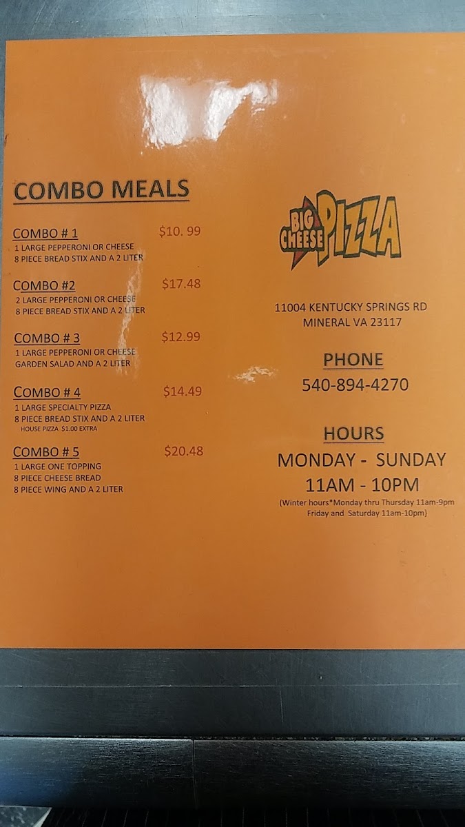 Big Cheese Pizza Photo Menu 3