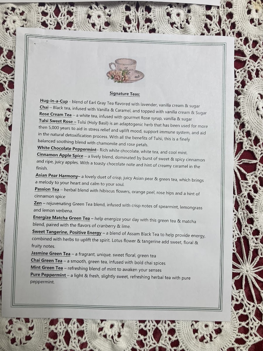 The Village Tea Room Photo Menu 3