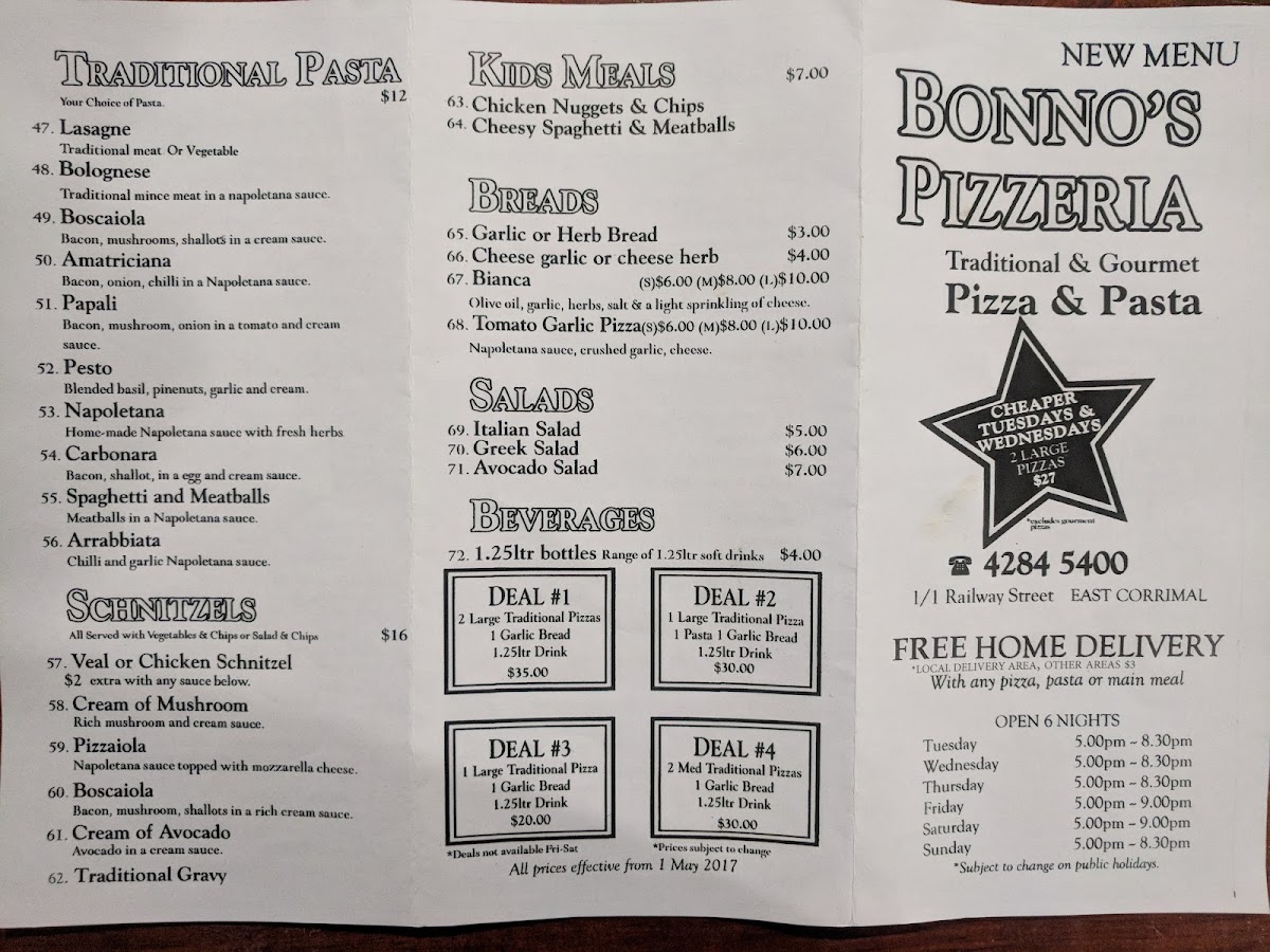 Bonno's Pizzeria Photo Menu 7