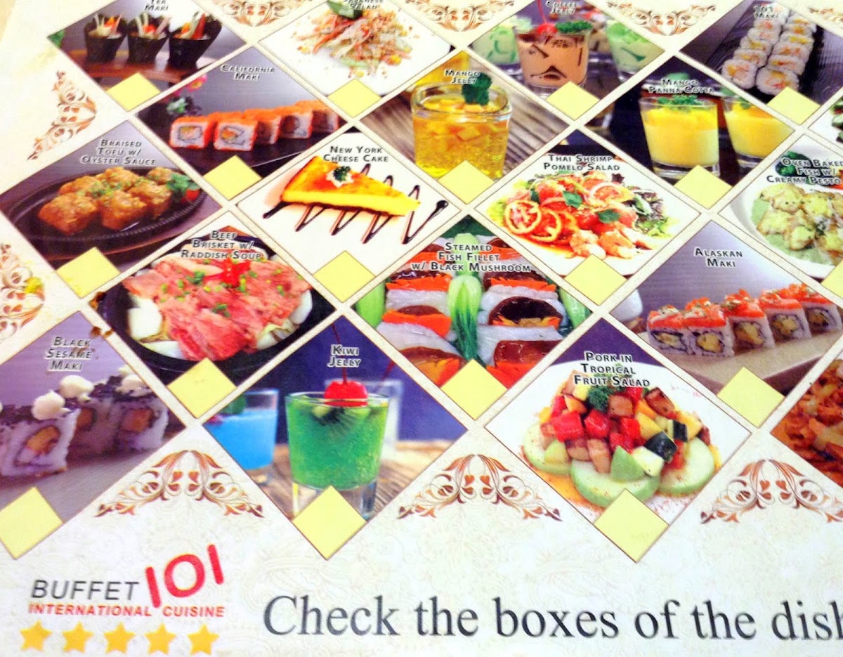 Buffet 101 Robinsons Magnolia Photo Menu 10