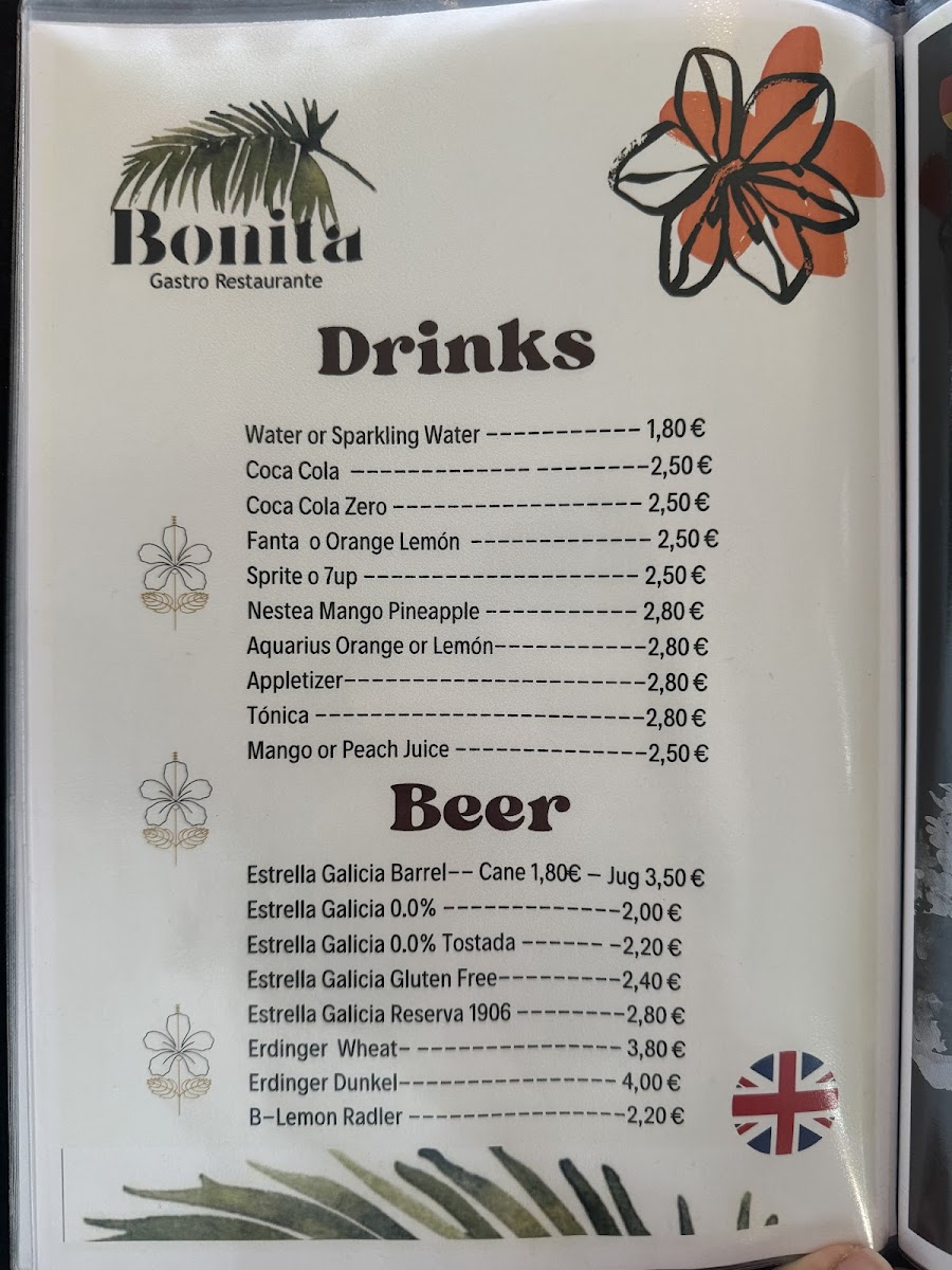 Bonita Gastro Restaurante Photo Menu 10