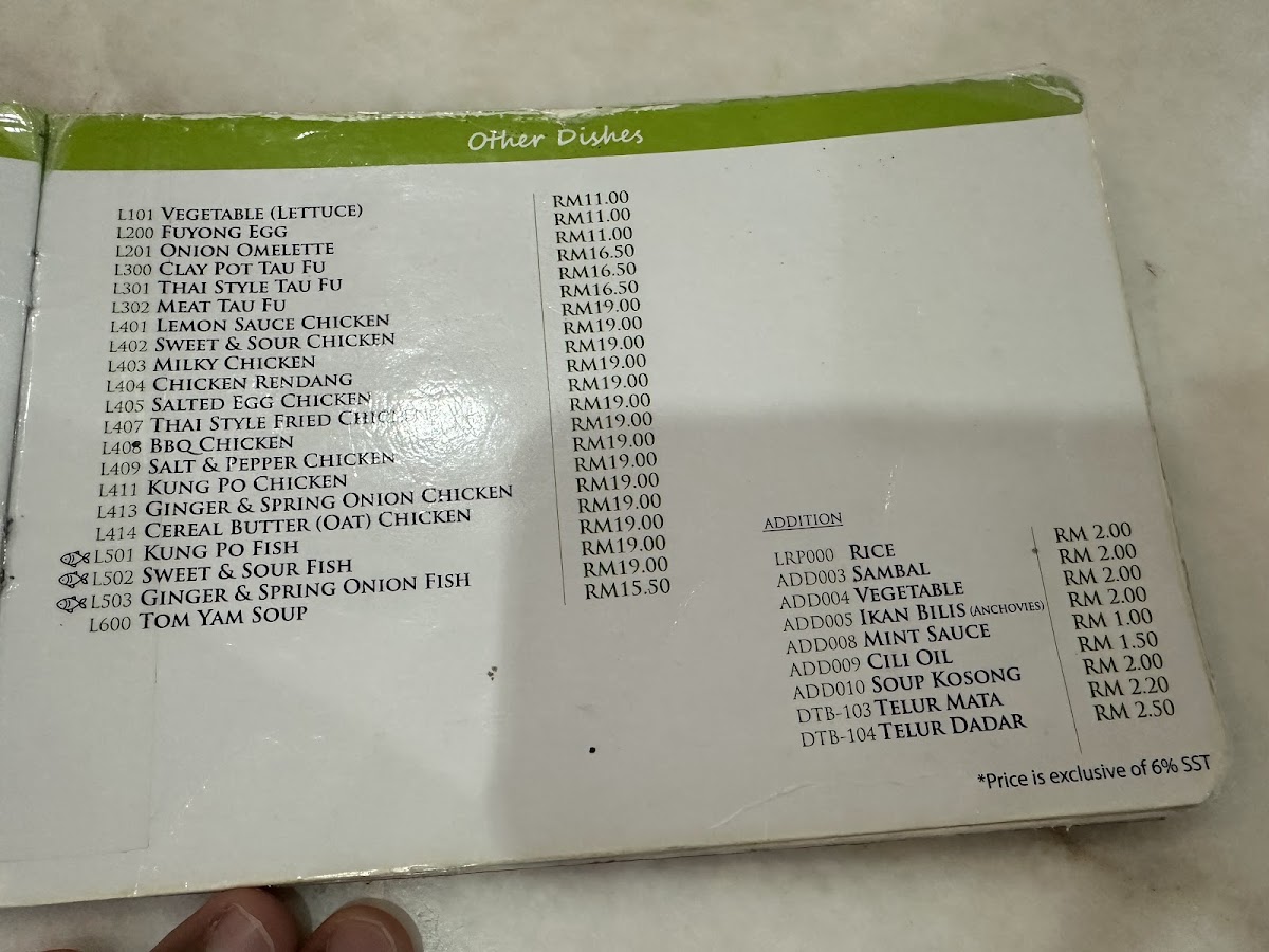 Greentown Dimsum Café Photo Menu 1