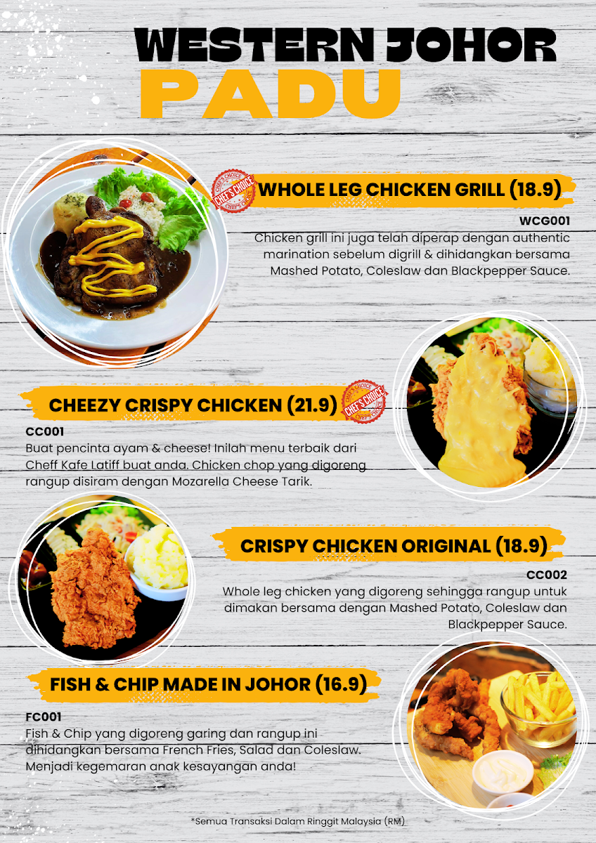 Kafe Latiff ( Muslim Owned ) Photo Menu 2