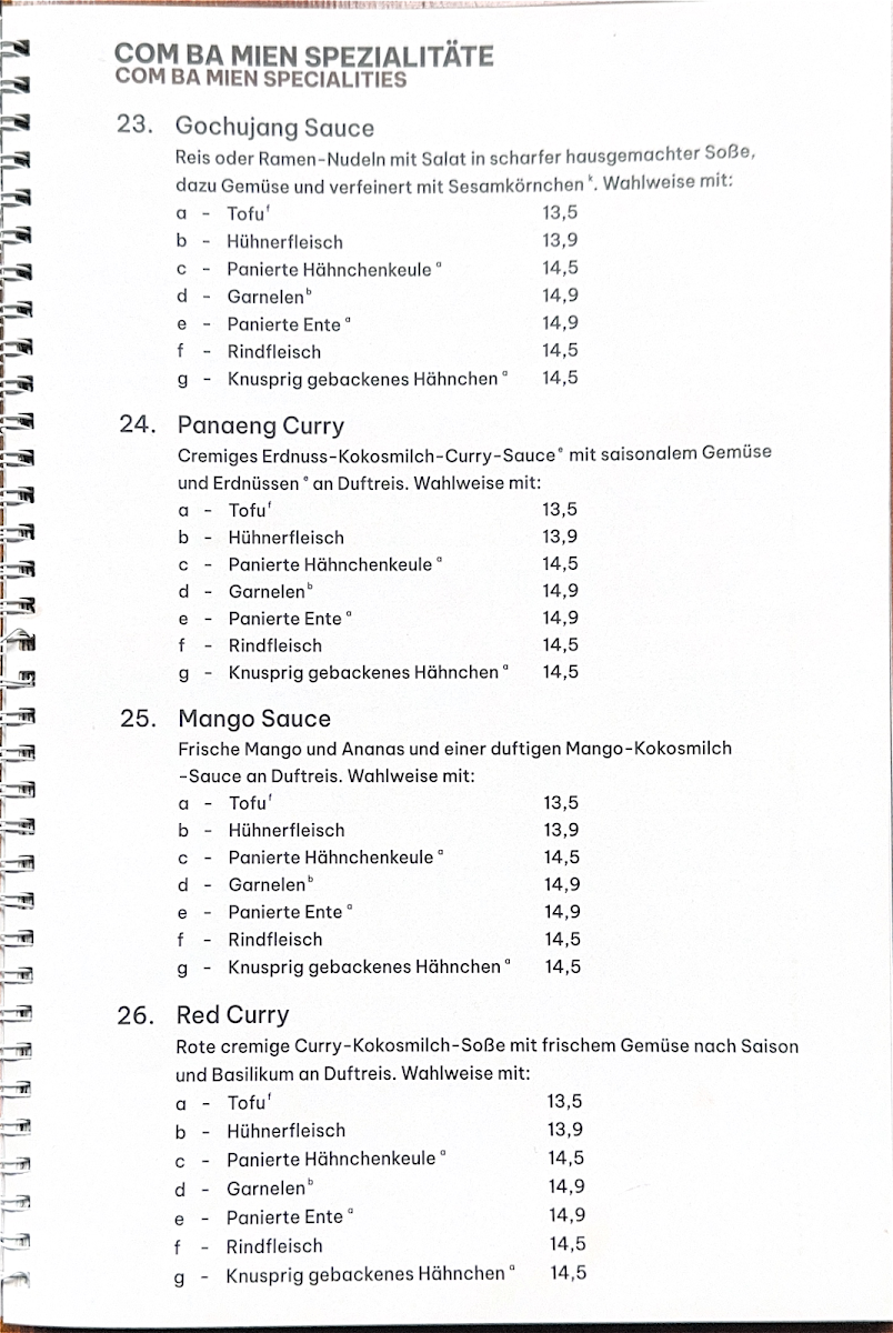 Com3Mien Bingen Photo Menu 2
