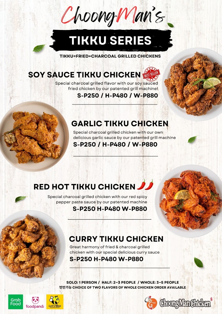 Choong Man Chicken Photo Menu 1