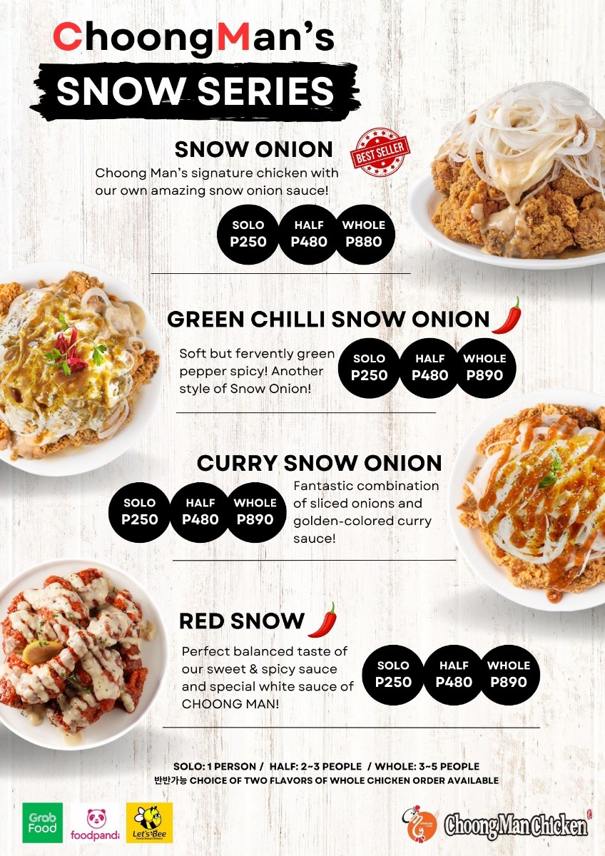 Choong Man Chicken Photo Menu 2