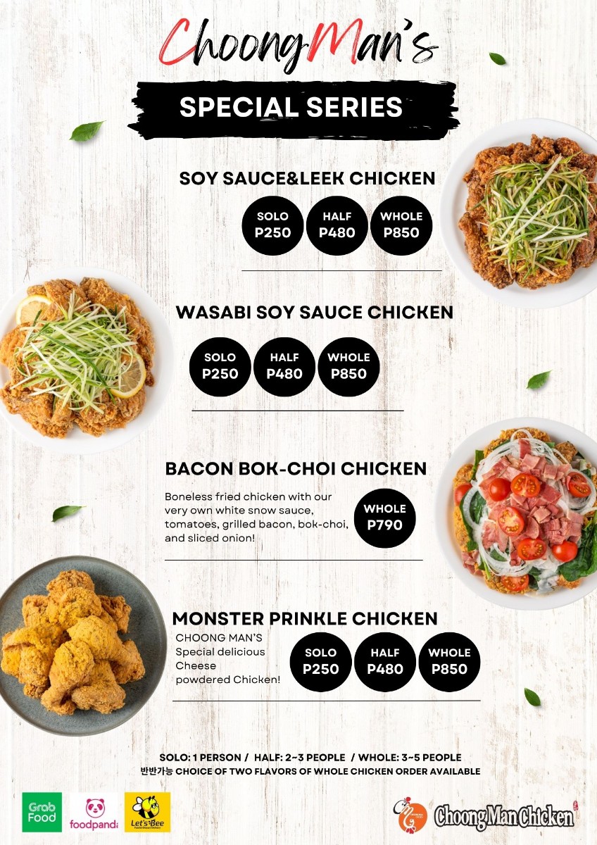 Choong Man Chicken Photo Menu 3