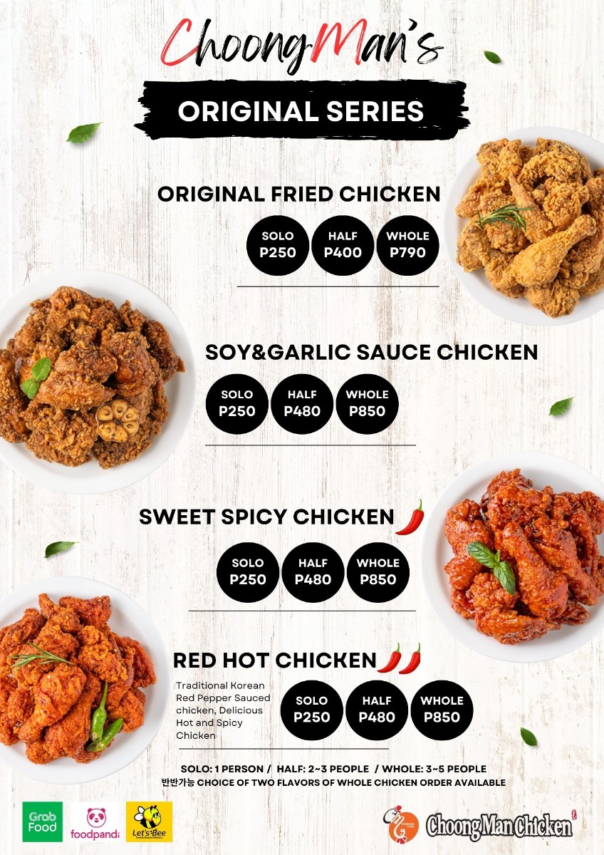Choong Man Chicken Photo Menu 4