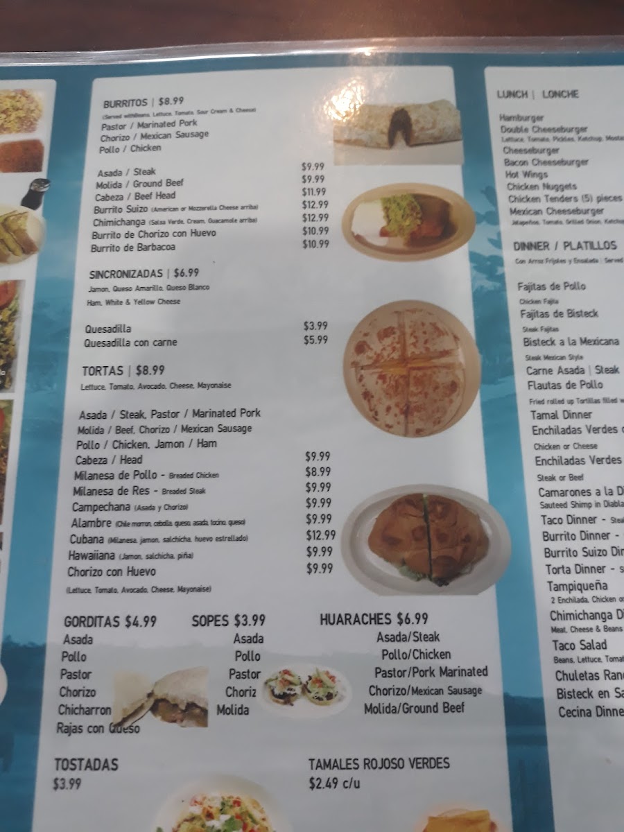 Mi Rancho Restaurant Photo Menu 2