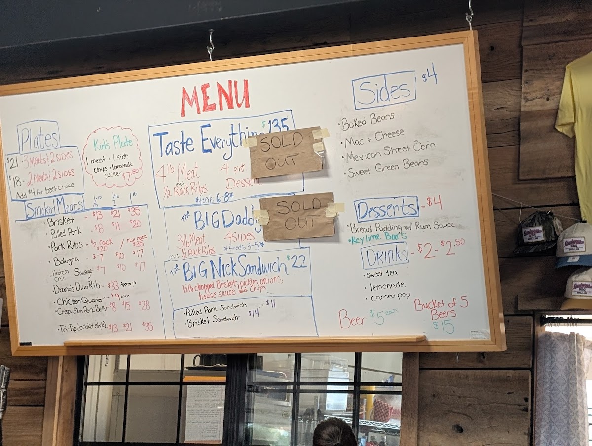 Countrymen BBQ Photo Menu 1