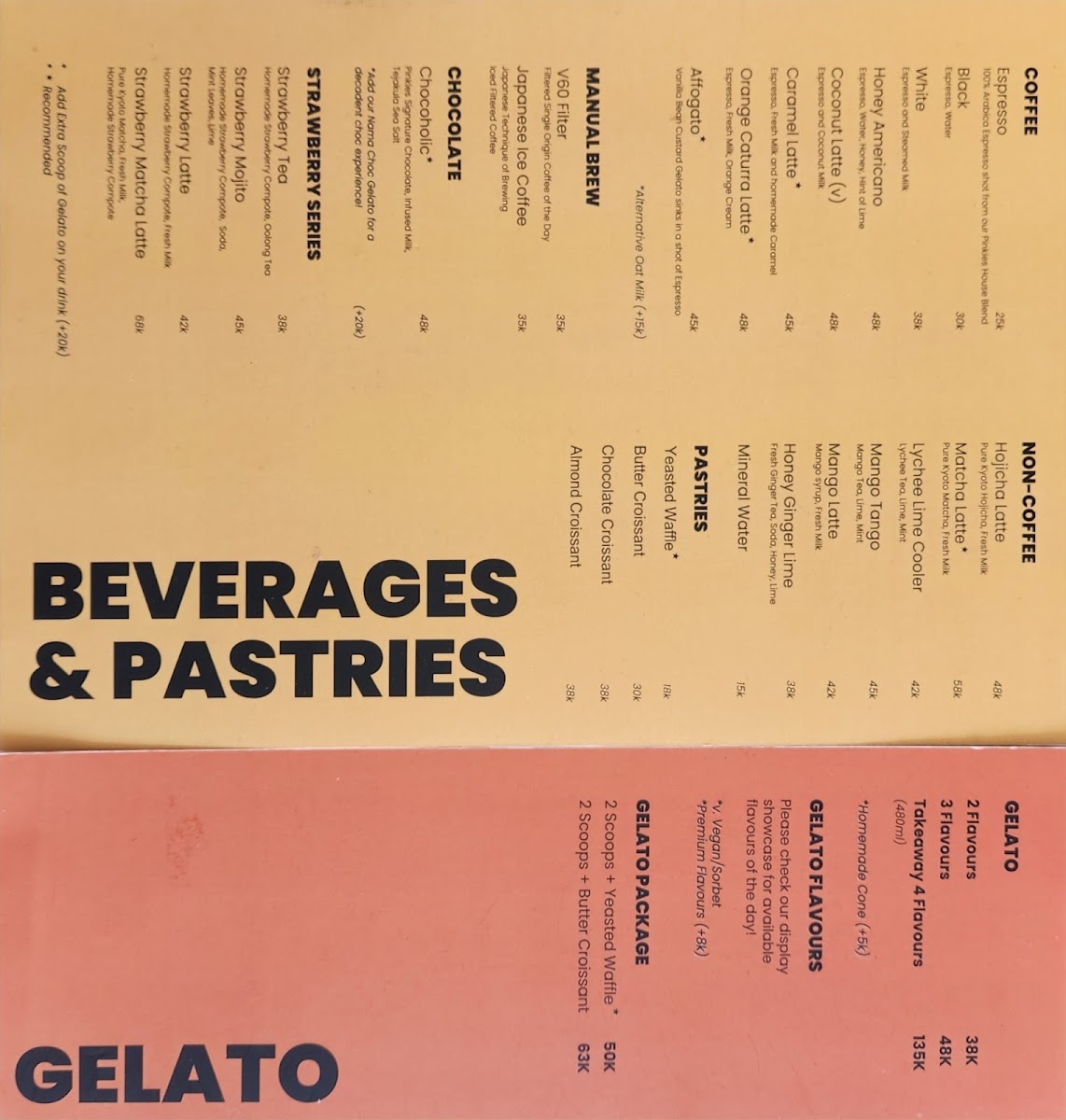 Pinkies Gelato & Coffee Photo Menu 5