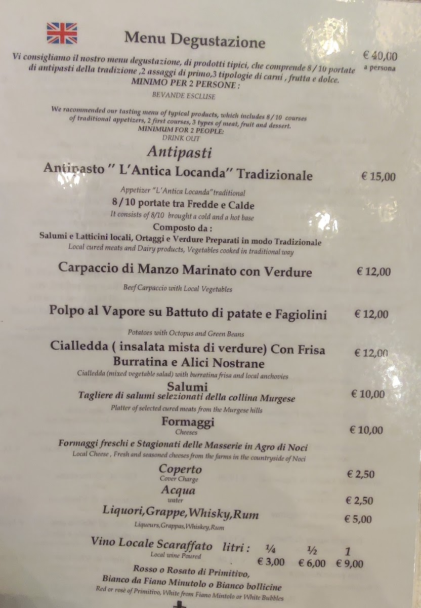 L'Antica Locanda Photo Menu 6