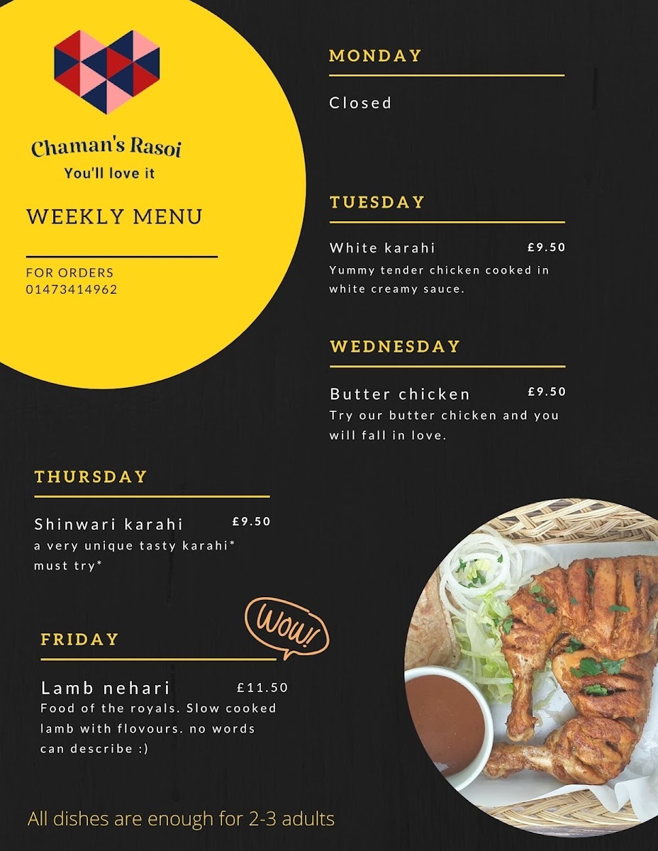 Chaman's Rasoi Photo Menu 4