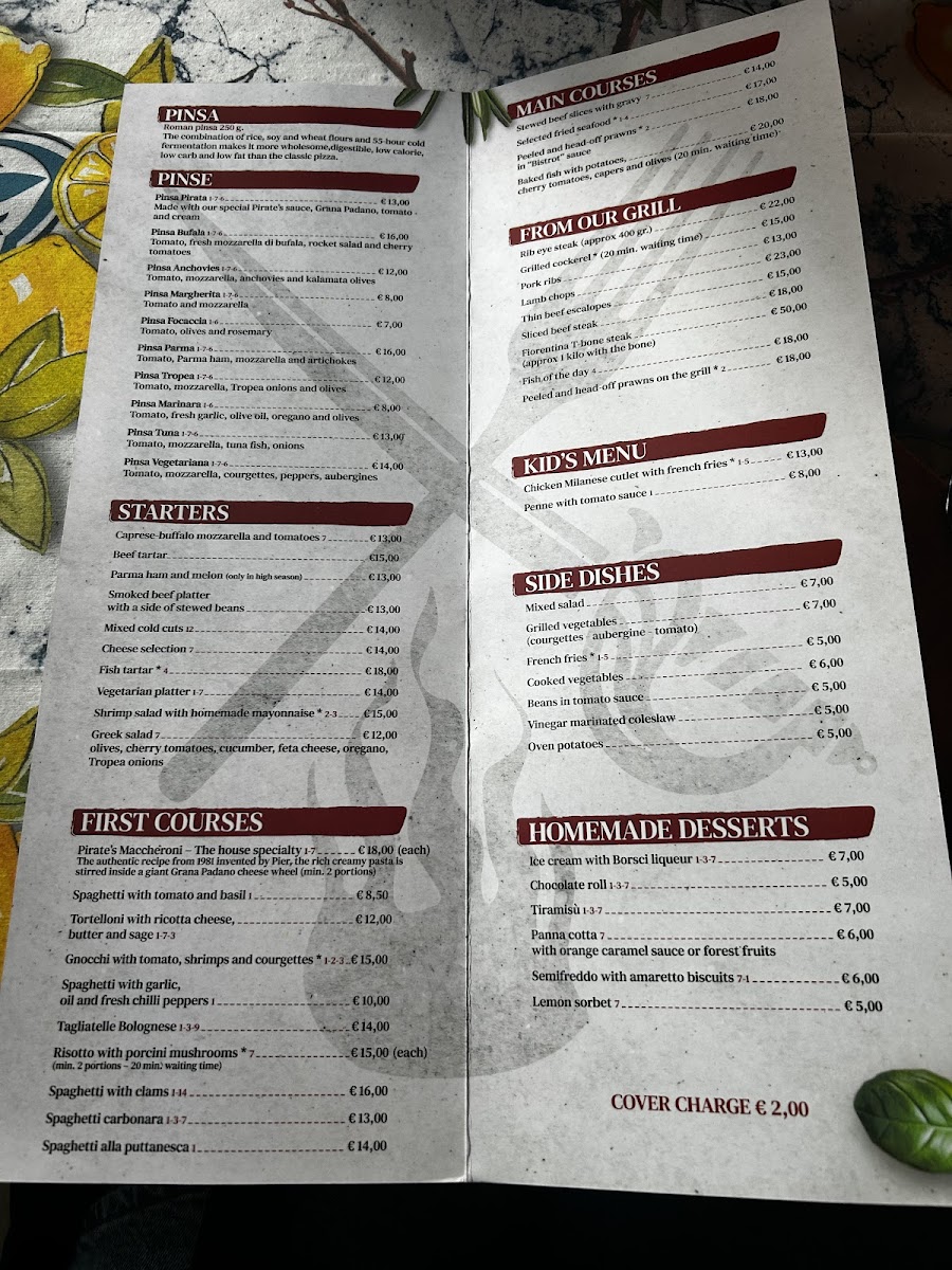 Bistrot Grill Da Pier Photo Menu 3