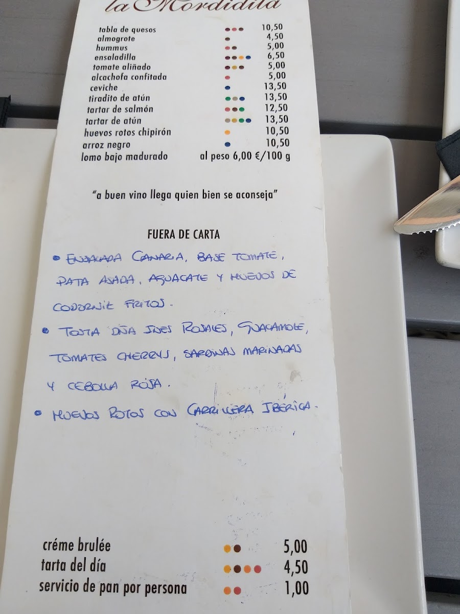 La Mordidita Photo Menu 2