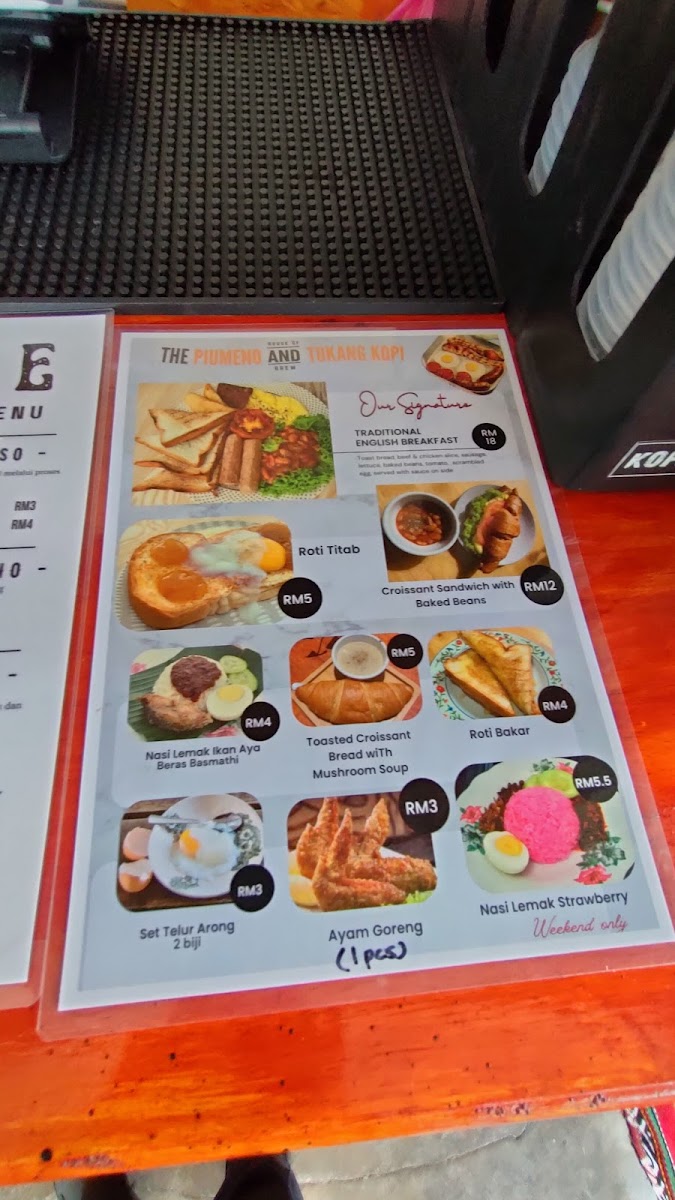 The Piumeno & Tukang Kopi Photo Menu 2