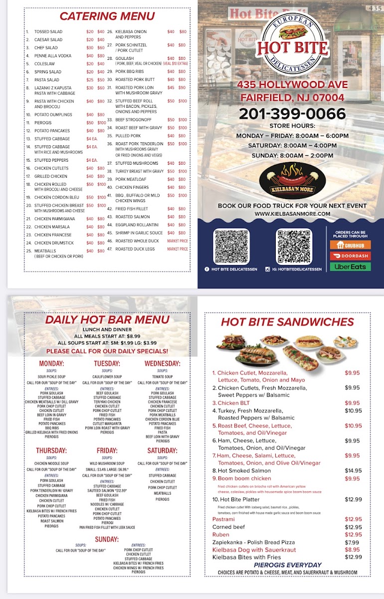 Hot Bite Delicatessen Photo Menu 3