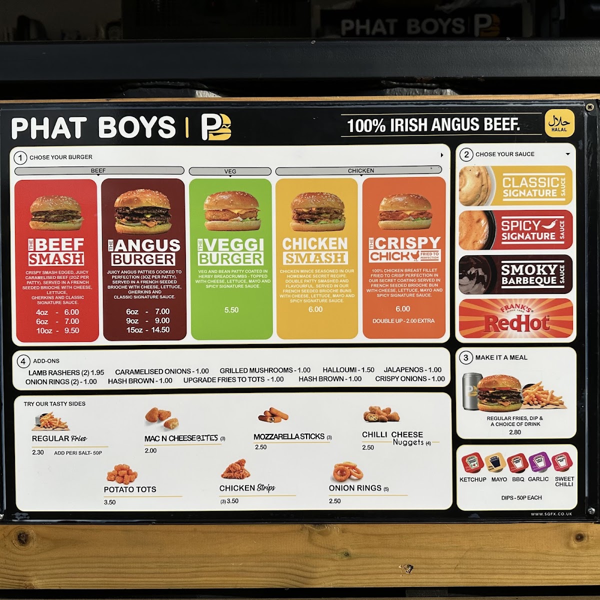 Phat Boys Photo Menu 1