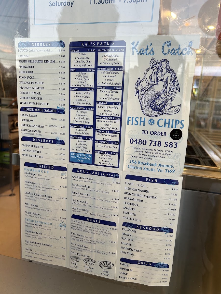 Kat's Catch Fish & Chips Photo Menu 1