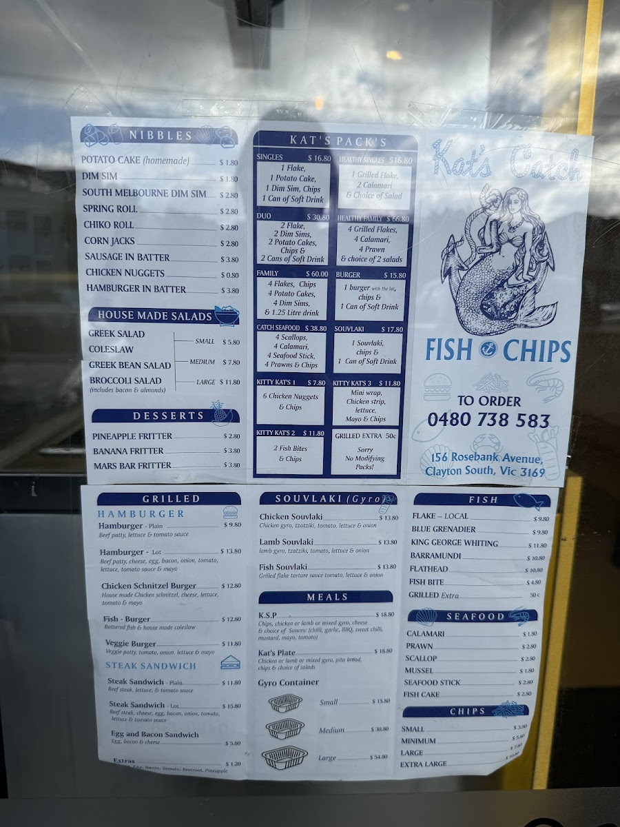 Kat's Catch Fish & Chips Photo Menu 2