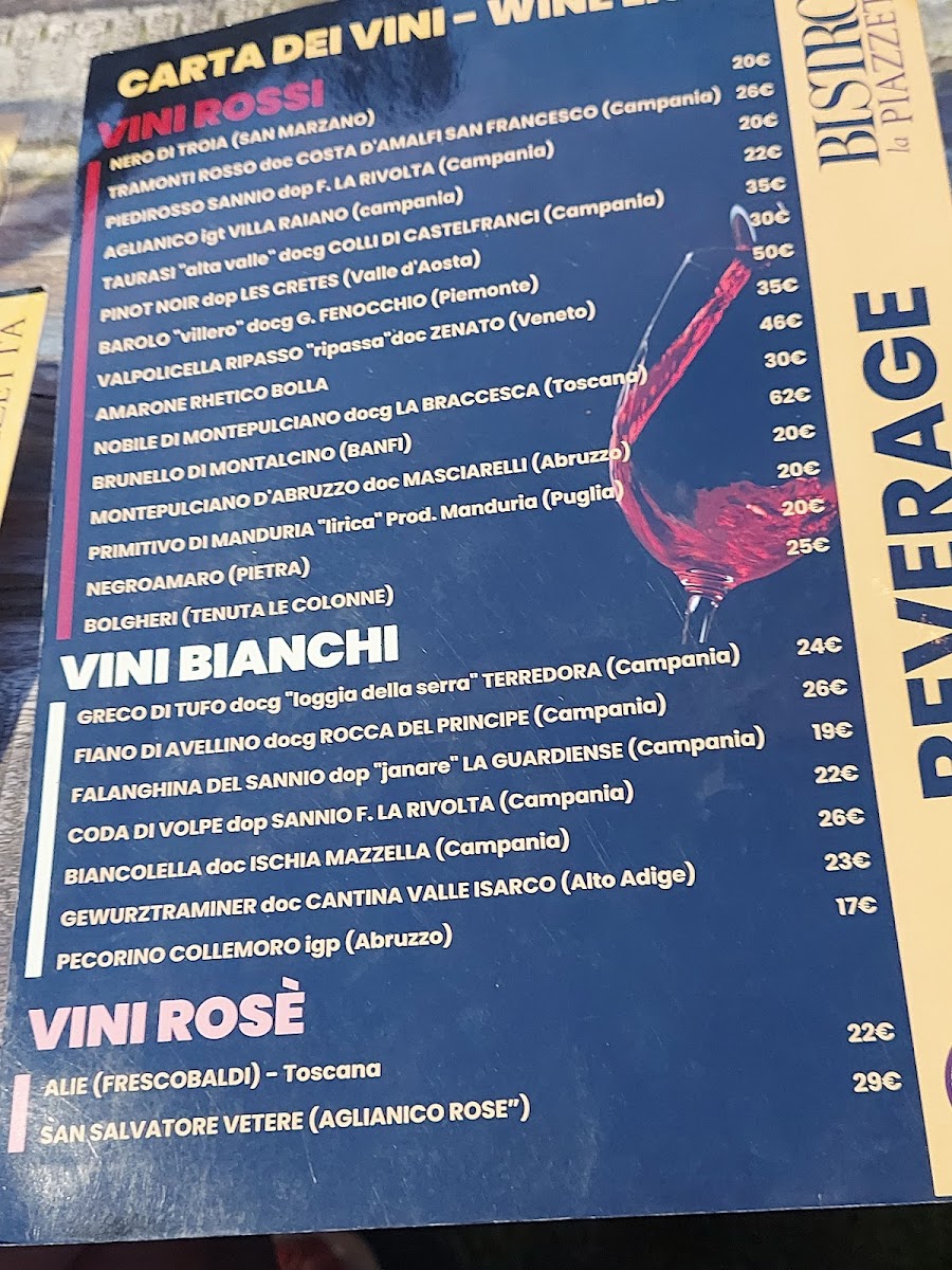 Bistrot la Piazzetta Photo Menu 4