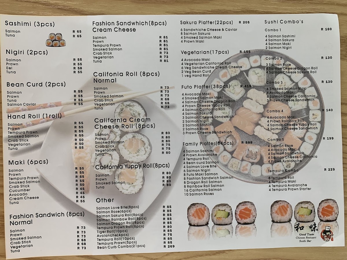Good Tasty Chinese Restaurant & Sushi Bar Photo Menu 3