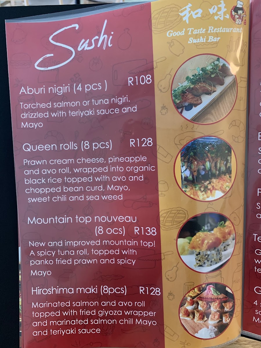 Good Tasty Chinese Restaurant & Sushi Bar Photo Menu 7